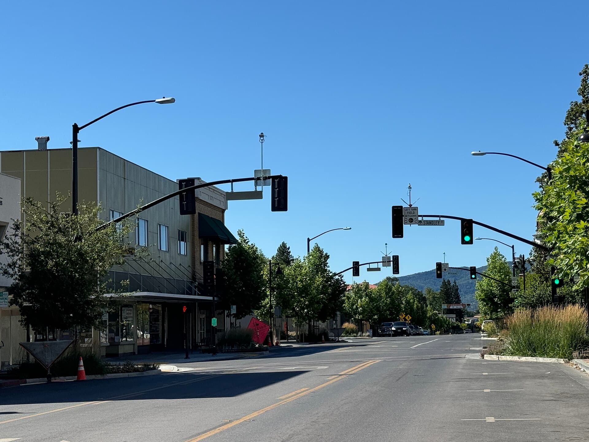 State Street in downtown Ukiah, California
